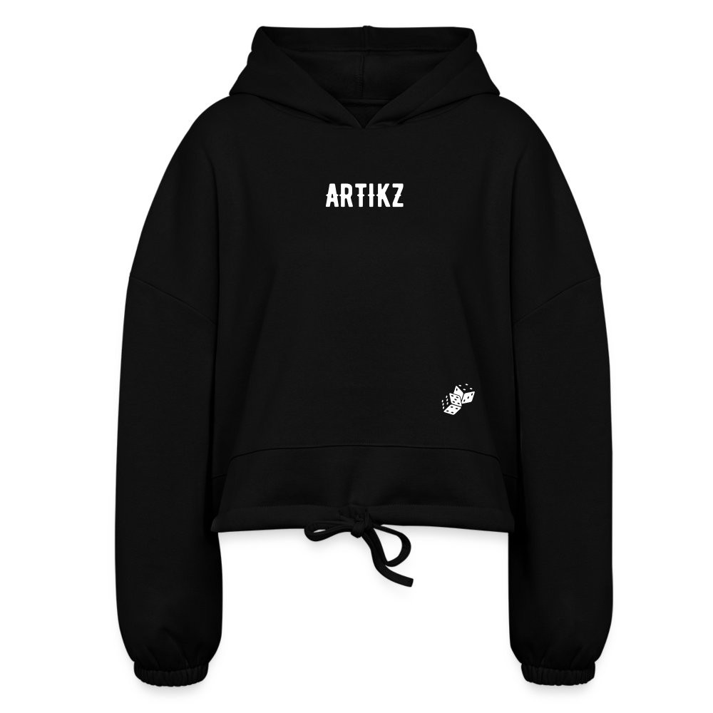 Artikz Designer Cropped T-Shirt - black